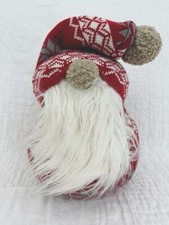 Pottery Barn Holiday Sven the Gnome Shaped Pillow - Christmas Fair Isle - New
