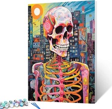 Tucocoo Paint by Numbers Kit w/ Frame 16x20 Skeleton w/ Paints  Brush