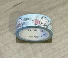 NEW Every Minute A Story Mail Day Munchkins Blue washi tape 15 mm EMAS