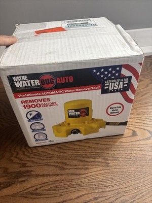 WAYNE WaterBUG AUTO 1/4 HP 1900 GPH Auto On/Off Submersible Pump 57736-WYN1