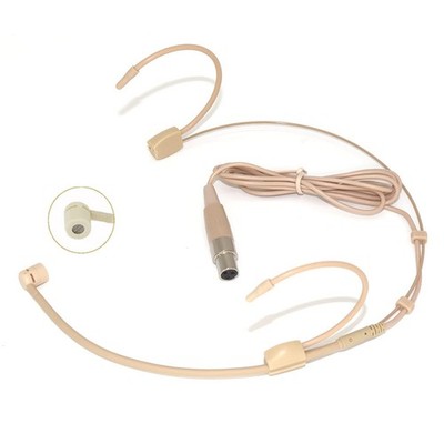 Headset Microphone Double Over Ear Earset Headworn Mic Condenser Cardioid wit...