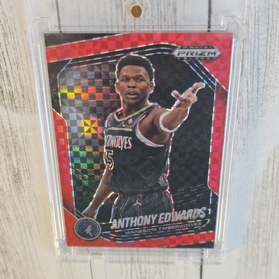 Panini Prizm Black Red Power Prizm Anthony Edwards /75 Timberwolves 2024-25 NBA