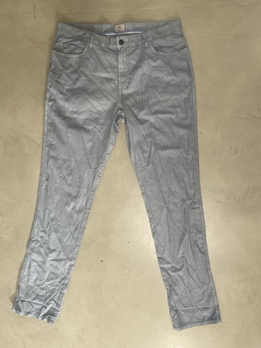 Faherty Men's Comfort Twill 5 Pocket Pants Chino Cotten Linen Blue Size ...