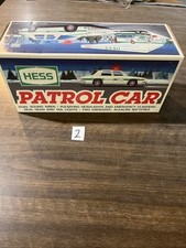Hess Truck  1993 Patrol Car NEW In Original Box W/Siren and Lights Batteries Req