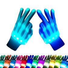 COLEDRE Kids Toys 12 Colors LED Gloves Cool G...