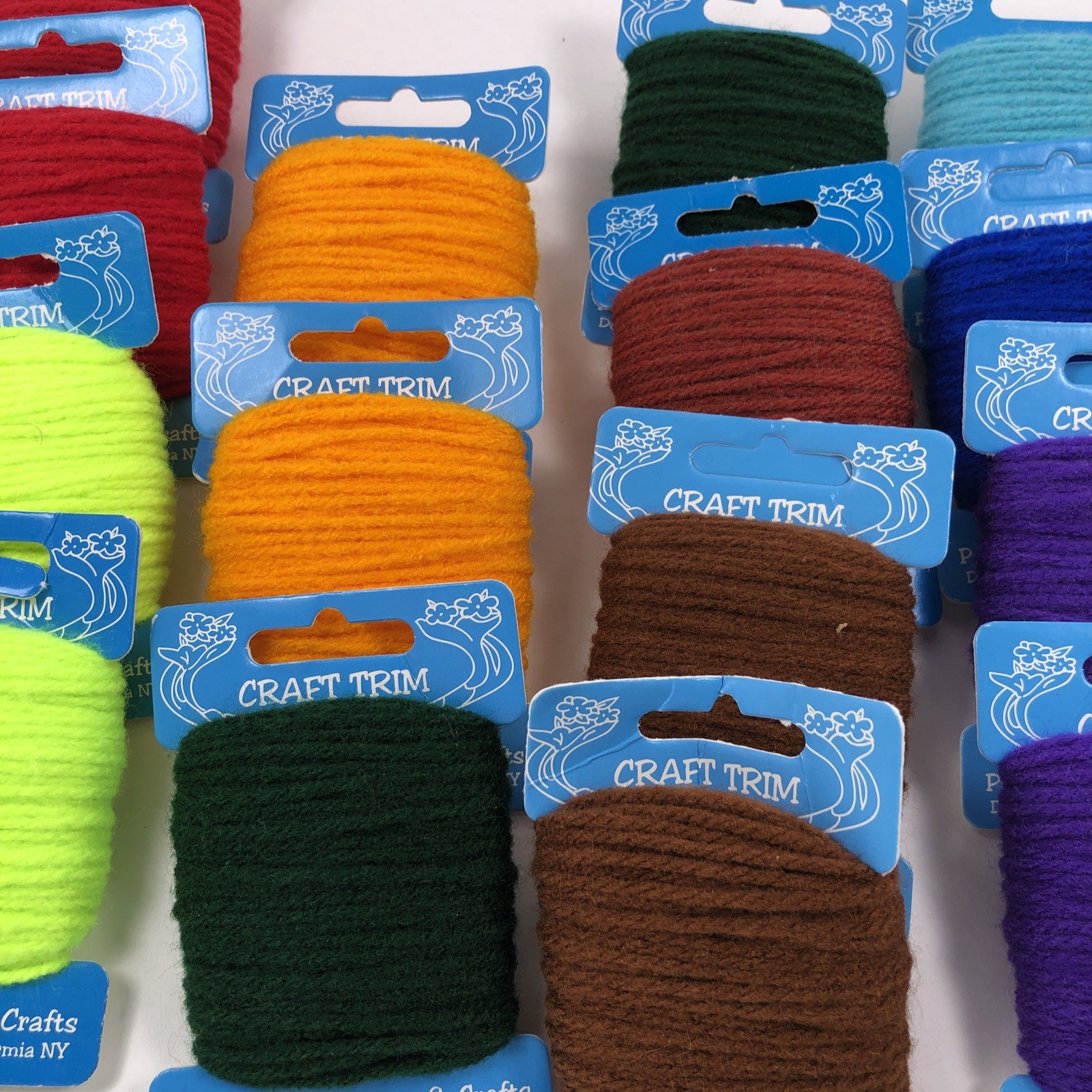 Design Works Craft Trim Yarn Lot Of 18 Each Is 20 Yards -NEW