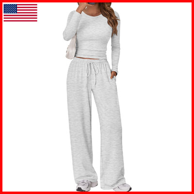 Trendy Queen Womens Two 2 Piece Matching Lounge Sets 2026 Early Fall Fashion