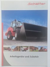 SCHÄFFER Hoflader Hoftrac Radlader Geräte und Zubehör Prospekt 10/2010 Traktor