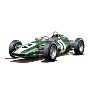 Vintage Racing Cars Classic Self Adhesive Vinyl Sticker