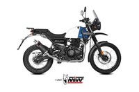Mivv Dakar Auspuff Schwarz Passend FüR Royal Enfield Himalayan 411 2021-2023