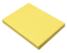 SunWorks Heavyweight Construction Paper, 9 x 12 Inches, Yellow, 100 Sheets
