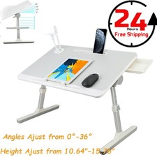 Adjustable Laptop Table Stand Lap Tray Sofa Bed Notebook Computer Foldable Desk