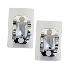 YICI Handheld Shower Head Holder No Drilling 12cm Strong Adhesive 2-Pack Silver