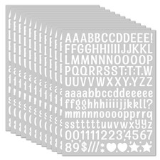 3040Pcs 20 Sheets Small Letter Number Stickers, 0.5inch Colorful Self-Adhesiv...