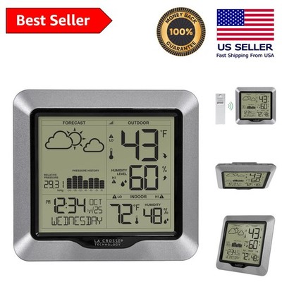 Advanced Wireless Weather Station with Dynamic Icons & Atomic Clock Performance