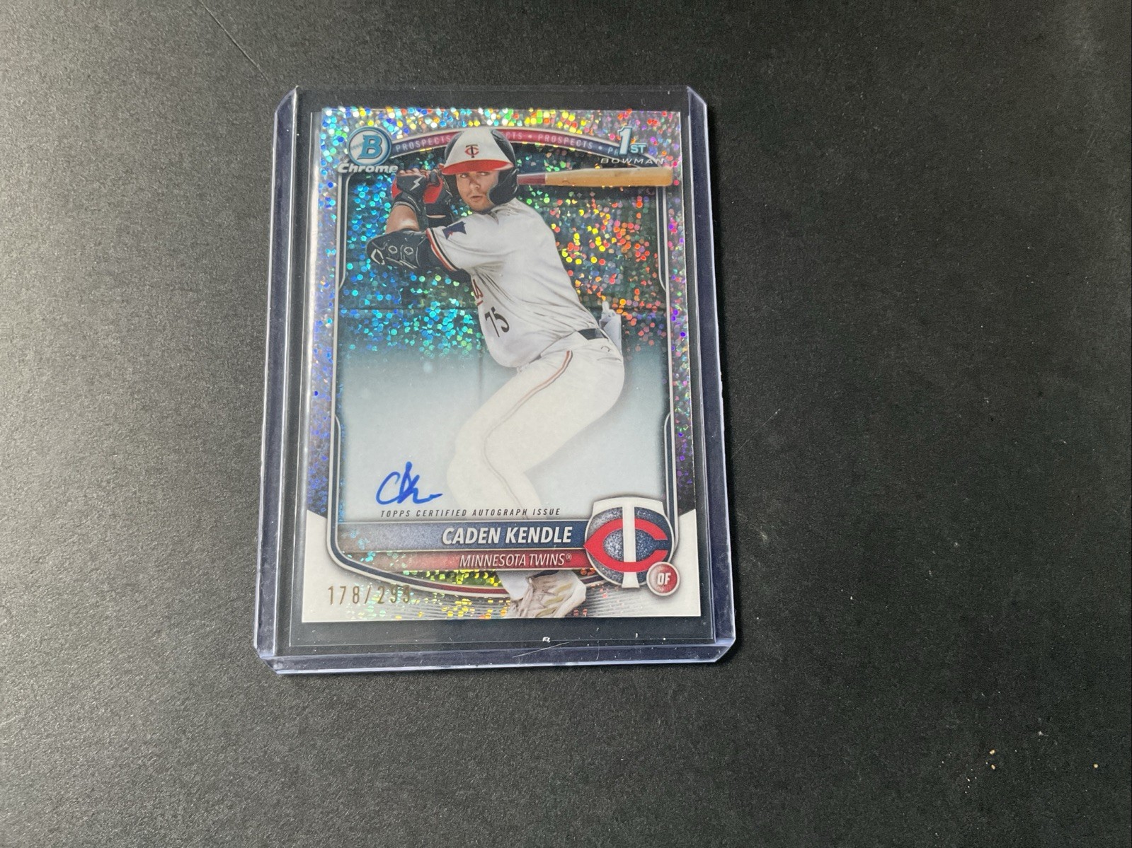 2025 Bowman Chrome 1st Caden Kendle CPA-CKE Speckle Refractor Auto #299 Twins 🔥