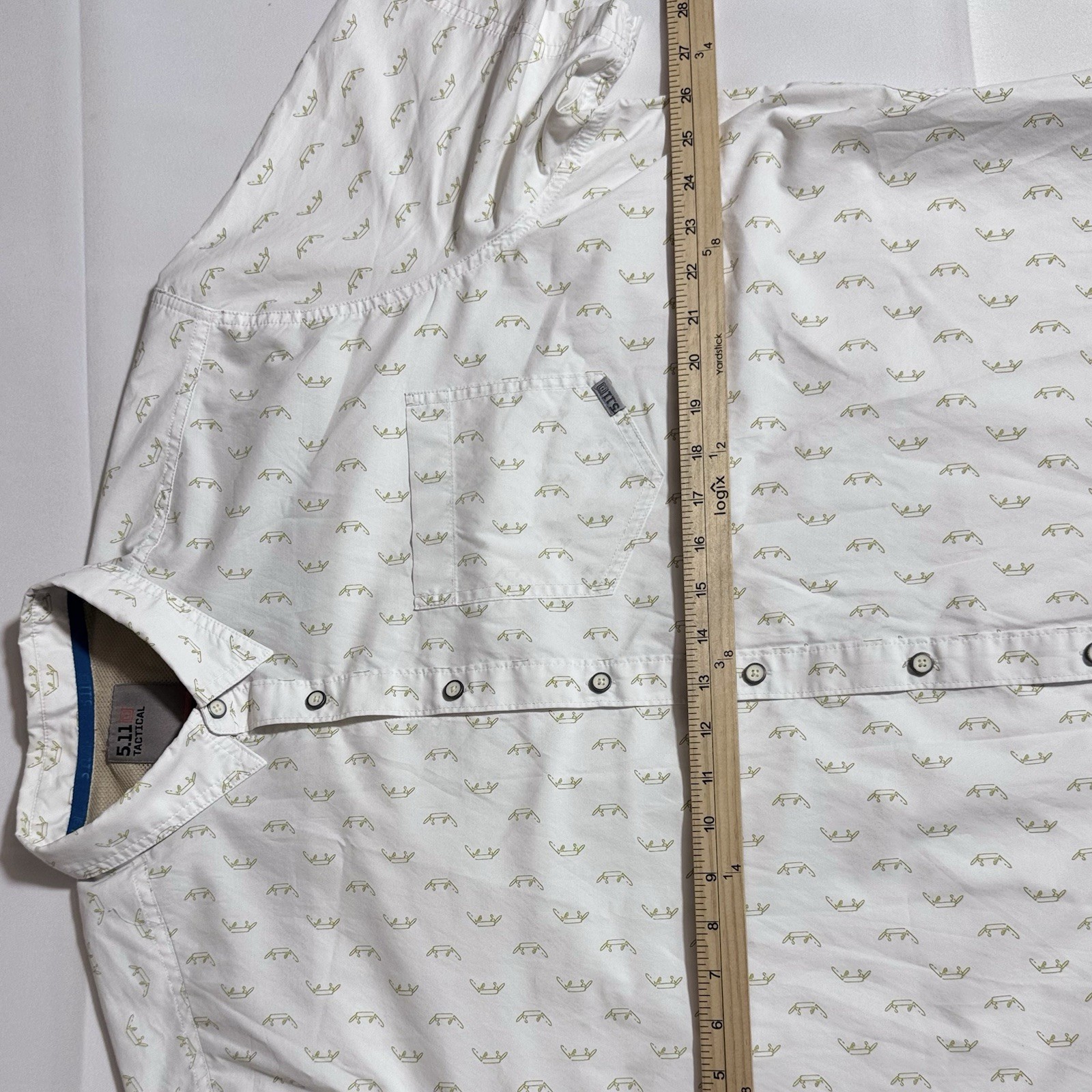 511 Tactical, AOP, Buttoned Down, Collared, White… - image 2