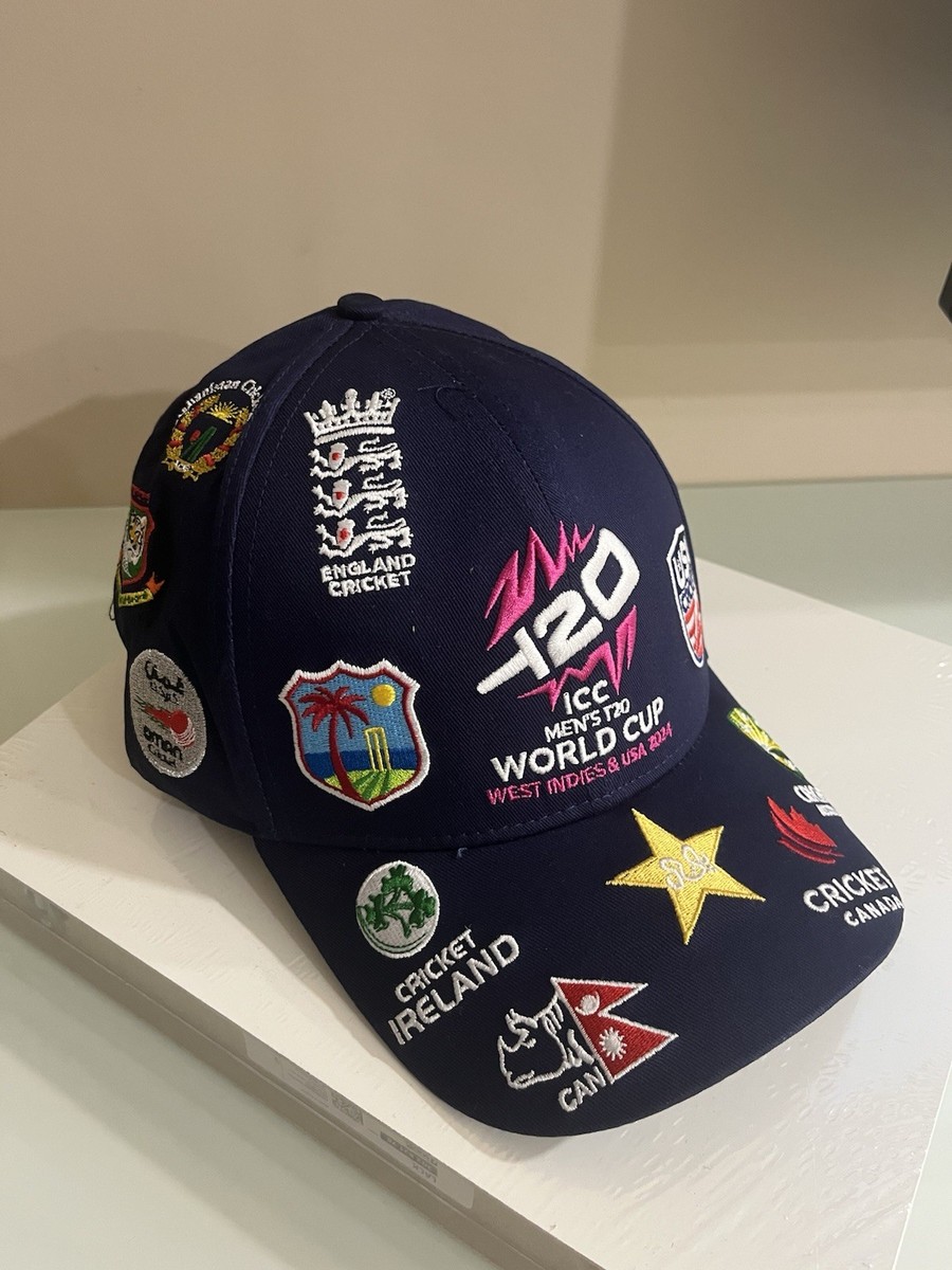 ICC T20 Cricket World Cup All Nations Navy Cap West Indies USA