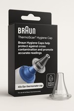 Braun ThermoScan LF40 Hygiene Kappen 40 St&uuml;ck | Ohrthermometer Schutzkappen