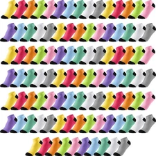 100 Pairs Low Cut Ankle Socks for Women - Athletic Running & Casual Use