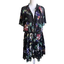 Ralph Lauren Floral Georgette Dress Womens 12 NWT Tiered Boho Garden Party