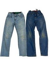 Levi's 511 Jeans Boys 10 Reg 25X26 Blue Denim Slim Fit Casual Travel Lot Of 2