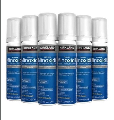 Extra Strength 5% Minoxidil Foam for Men Hair Regrowth 6 Months Supply