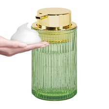 Green Glass Foaming Soap Dispenser