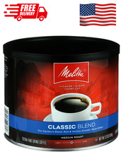 Melitta Classic Roast Ground Coffee Caffeinated Fine Grind 22 Oz Can Premium