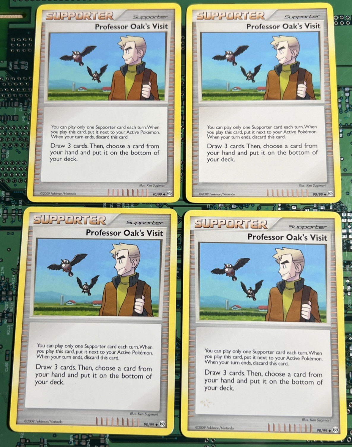 Professor Oak's Visit 90/99 Arceus Pokemon Card Trainer Supporter Non-Holo  4
