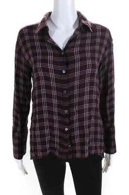 Cinq à Sept Womens Plaid Elenna Top Size 0 11217793