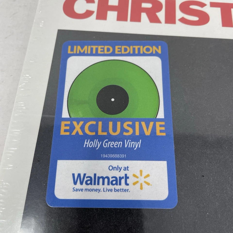 Johnny Cash Christmas There'll Be Peace Exclusive Holly Green Vinyl LP - Image 2 of 4