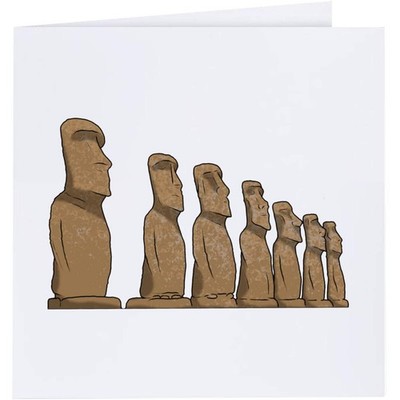 Grußkarten ''Osterinselstatuen'' (GC039994)