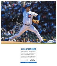 JAMESON TAILLON SIGNED CHICAGO CUBS BASEBALL PITCHER 8x10 PHOTO - ACOA COA