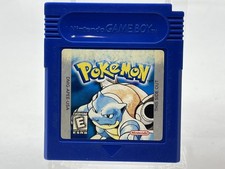 Nintendo Gameboy Pokemon Blue AUTHENTIC NEW BATTERY