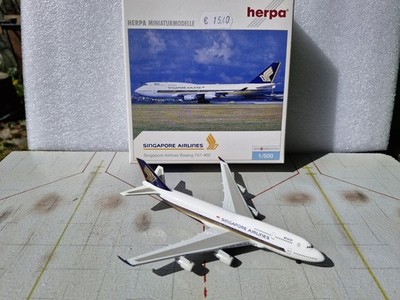 Herpa Wings 1:500 Boeing 747.400 Singapur Airlines OVP