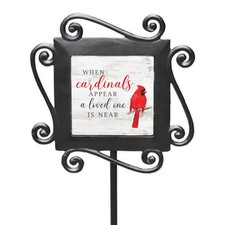 GiftsForYouNow Cardinal Memorial Garden Sign Inspirational Outdoor Plaque