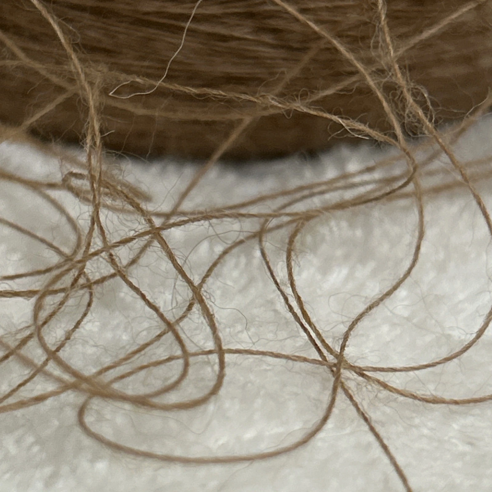 Spool Cone SOFT 2/20 LACE Peru BABY Alpaca Yarn 2lb 2oz 980g 7001 Soft Brown A - product detail image 8