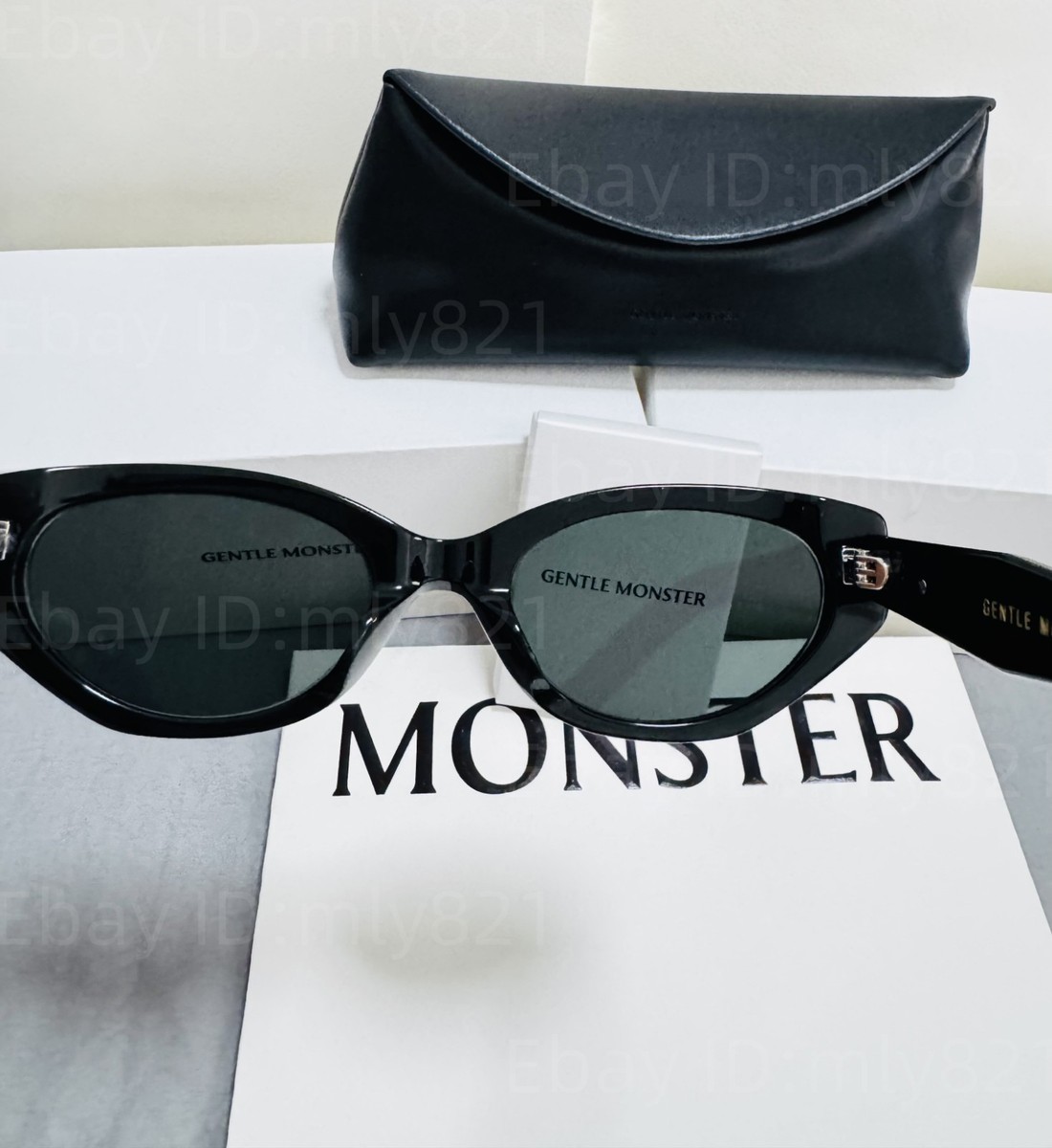 GentleMonster Sunglasses Rococo 01 Black Frame Black Lenses