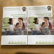 Two 8.5-Inch LCD Writing Tablet, Blue And Red Environmental Friendly.