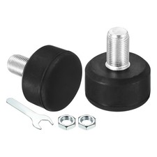 Roller Skate Toe Stops Rubber Brake Stoppers Block with Bolts 82A Round, Black