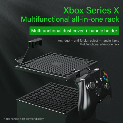 Heat Dissipation Dust Cover+Handle Hooks Brackets for Xbox Series X Console b - Picture 9 of 9