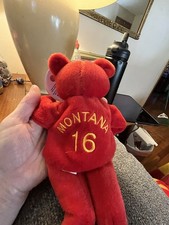 JOE MONTANA BEAR - SALVINO'S BAMMERS-SUPER BOWL SERIES QB CLUB 49ERS With Tag.