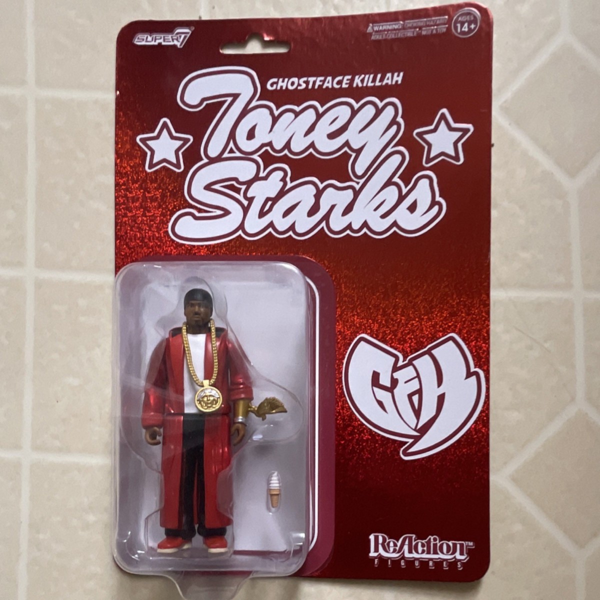 Super7 ReAction Toney Starks Ghostface Killah Wu-Tang Clan Action