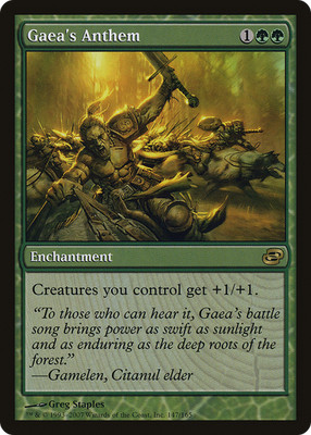 Gaea's Anthem #147 (MP) Planar Chaos PLC Magic MTG