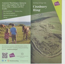 WORTHING, SUSSEX - CISSBURY RING  HERITAGE TRAIL COLOUR   LEAFLET +