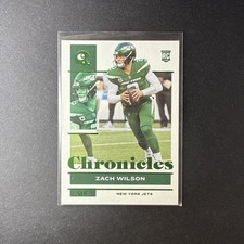2021 Panini Chronicles Zach Wilson Rookie (RC) #86 Green - New York Jets
