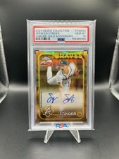 2024 Topps Gilded Collection Spencer Strider Chrome Gold Auto #/99 Braves PSA 10