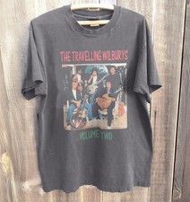 HOT! RARE! The Traveling Wilburys Volume Two Charcoal Heavy Cotton T-Shirt