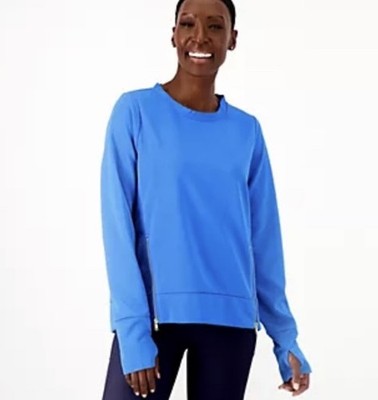 AB By Addison Bay Everyday Crewneck Breakpoint Blue Size 2XS Retails $78.00